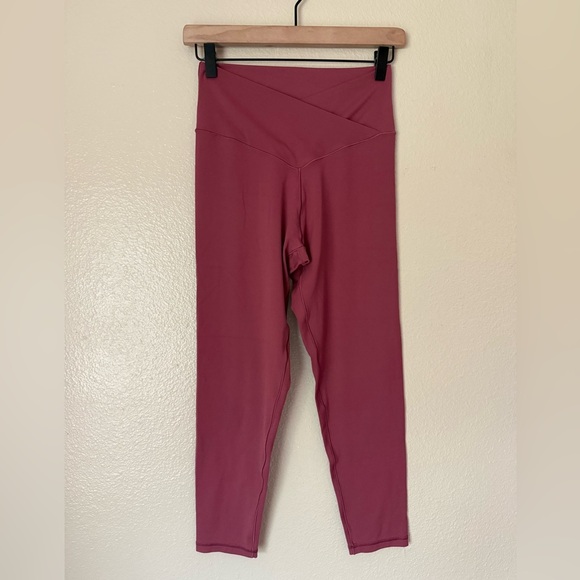 OFFLINE BY AERIE High-Waisted Burgundy Leggings - Picture 1 of 5